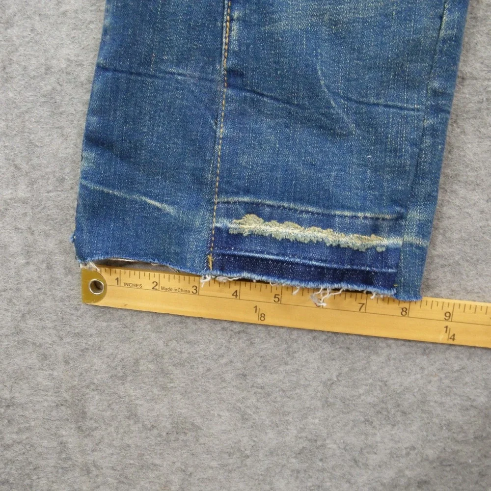 Valabasas Jeans Mens 29 Blue Combat Distressed Boot Cut Streetwear New